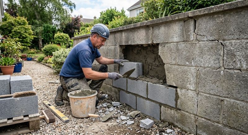 Block Wall Repair in Edmond, OK