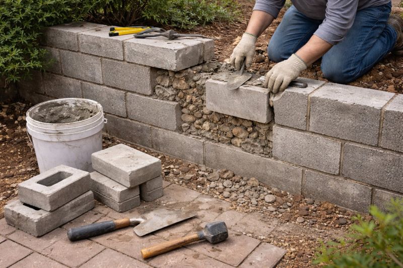 Block Wall Repair in Newcastle, OK