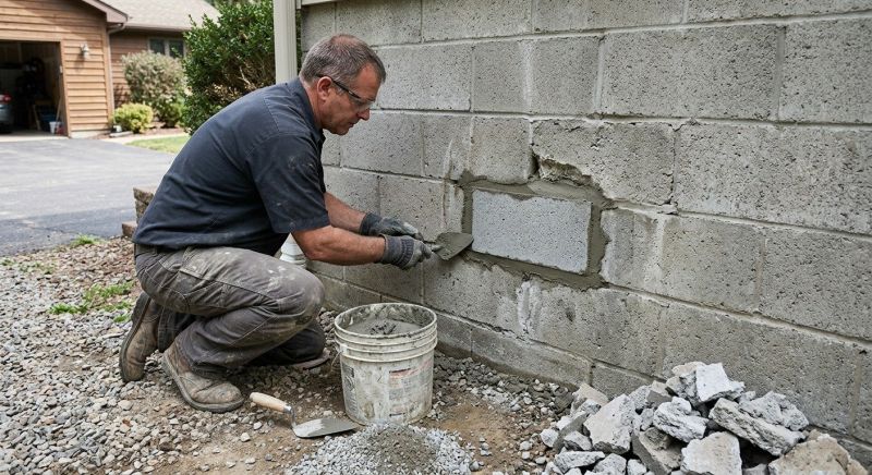 Block Wall Repair in Norman, OK