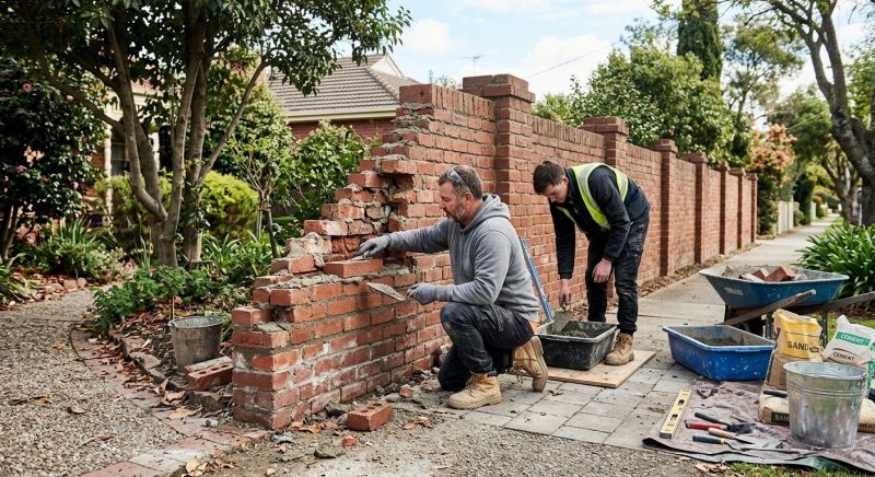 Brick Fence Repair in Oklahoma City, OK