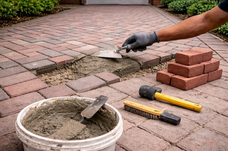 Brick Flatwork Repair in Tuttle, OK