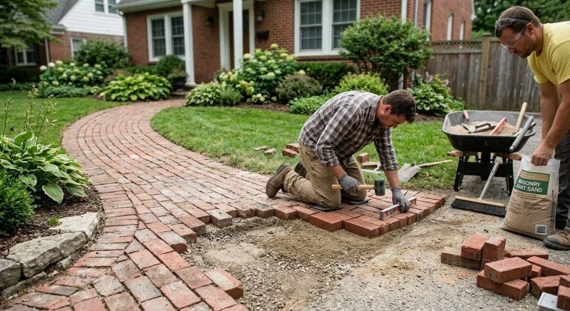 Brick Pathway Repair in Oklahoma City, OK