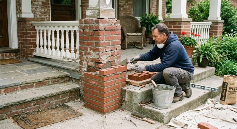 Brick Stairs Repair in Oklahoma City, OK