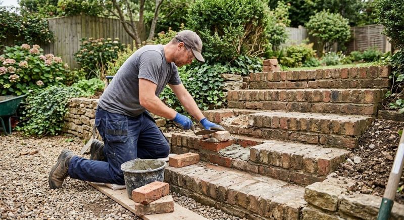 Brick Stairs Repair in Newcastle, OK