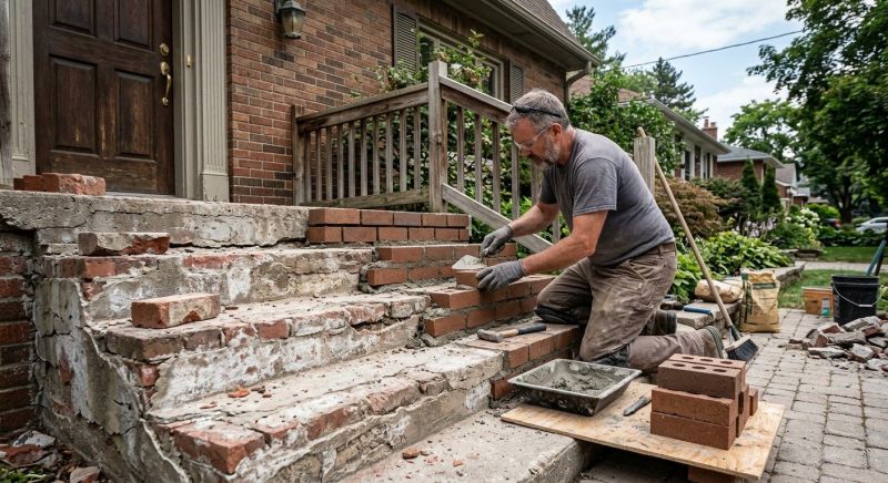 Brick Steps Repair in Oklahoma City, OK