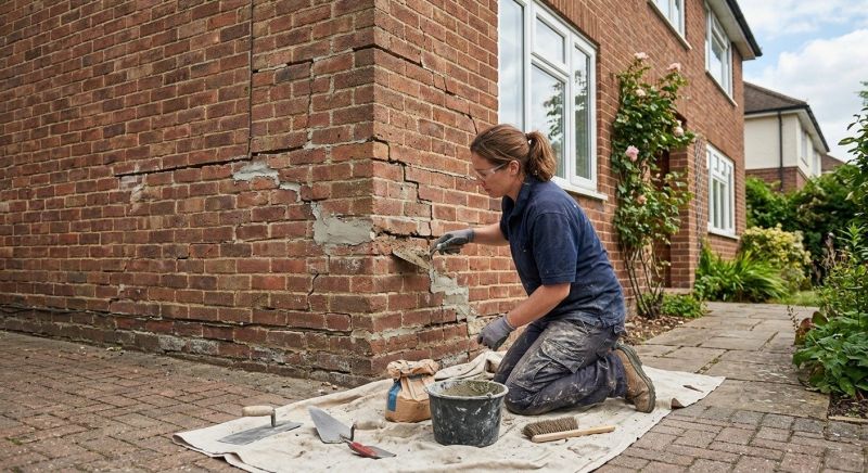 Brick Wall Repair in Tuttle, OK