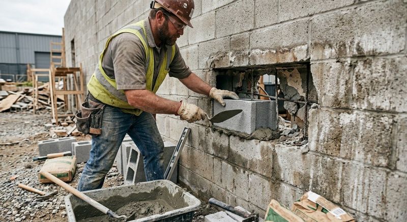 Cinder Block Repair in Oklahoma City, OK