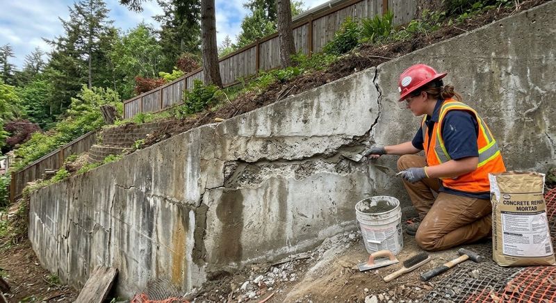 Retaining Wall Repair in Choctaw, OK
