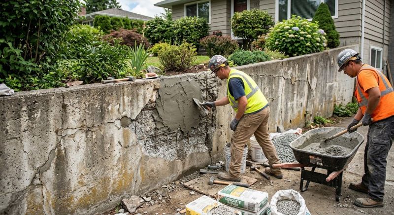 Retaining Wall Repair in Yukon, OK