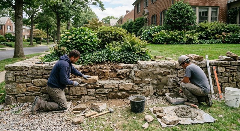 Rock Wall Repair in Oklahoma City, OK