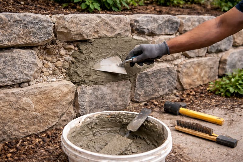 Stone Masonry Repair in Mustang, OK